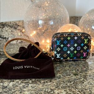Louis Vuitton x Takashi Monogram Multicolor Wapity Pouch Wristlet